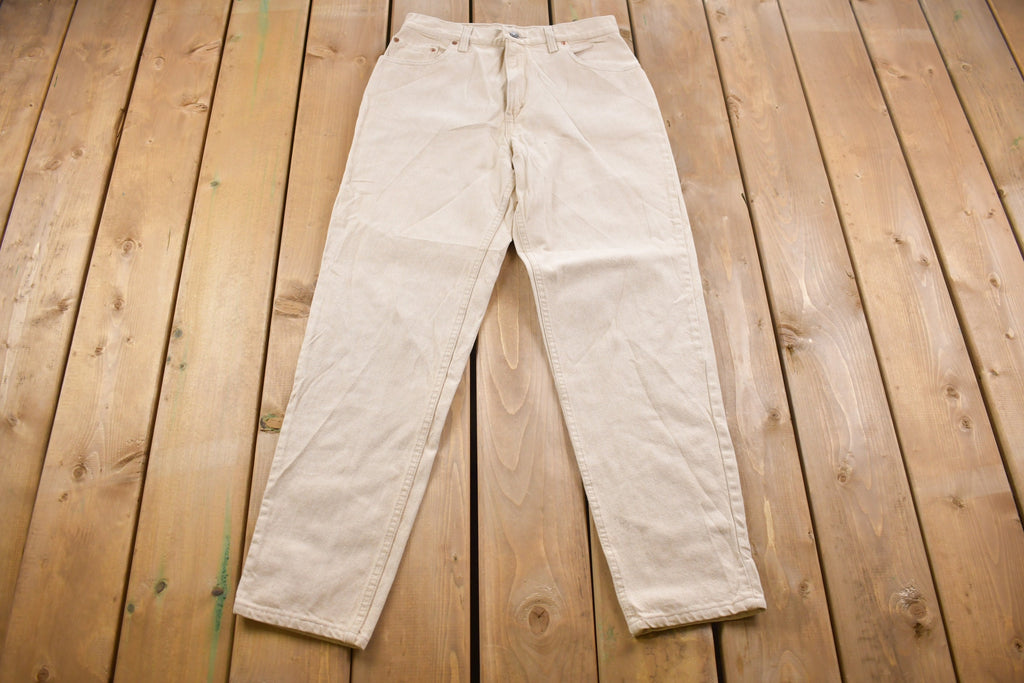 Vintage 1990s Levi's Red Tab Beige Jeans Size 30 x 30