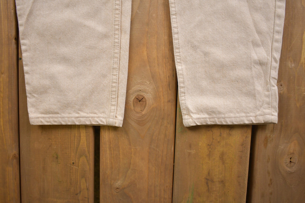 Vintage 1990s Levi's Red Tab Beige Jeans Size 30 x 30