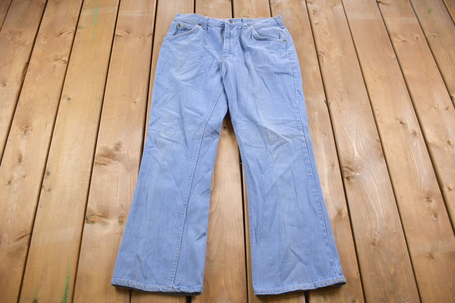 Vintage 1990's Lee Blue Jeans / Made in USA / Light Blue Denim / 90s Lee Denim / Streetwear Fashion / Vintage Pants