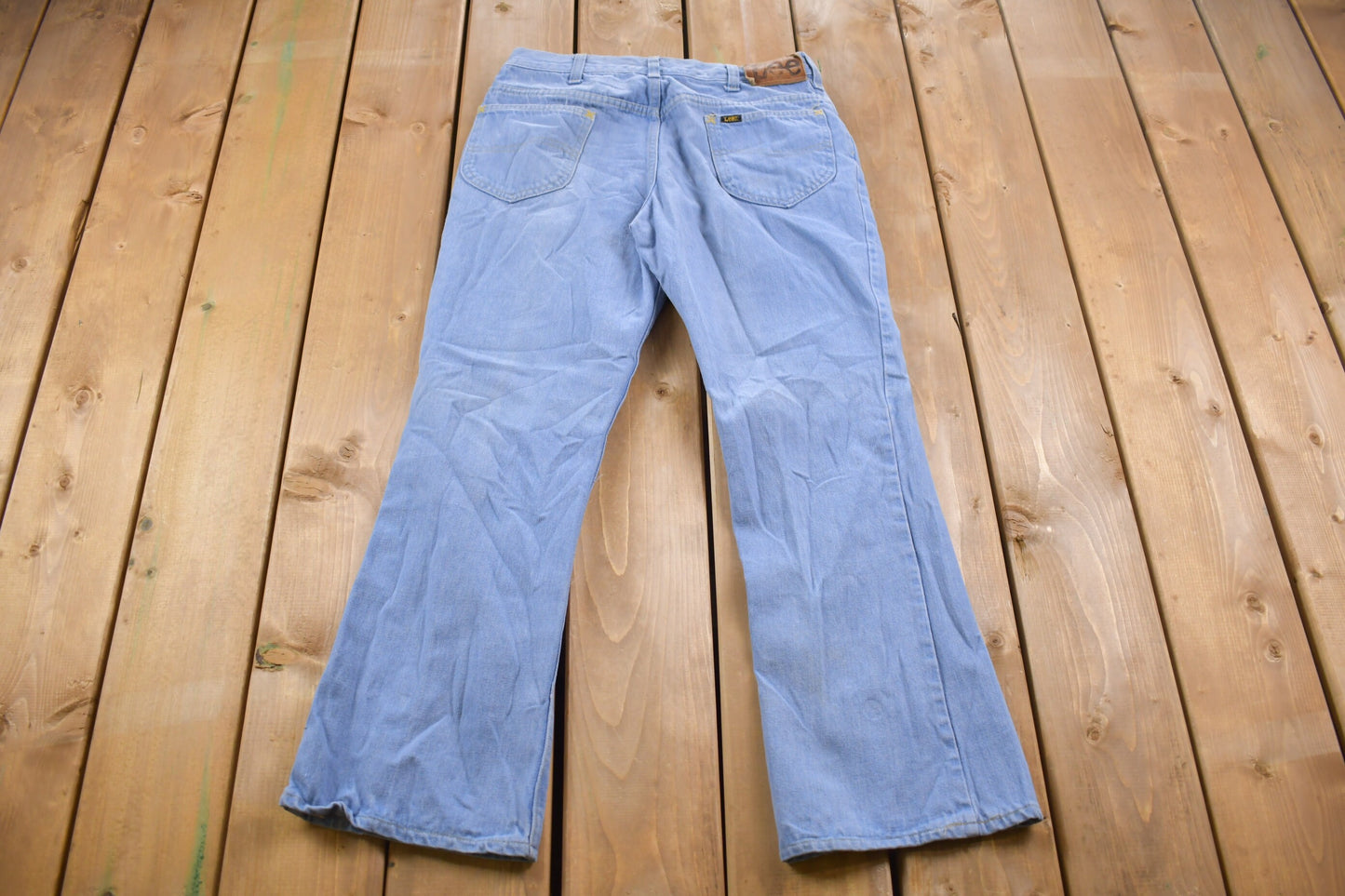 Vintage 1990's Lee Blue Jeans / Made in USA / Light Blue Denim / 90s Lee Denim / Streetwear Fashion / Vintage Pants