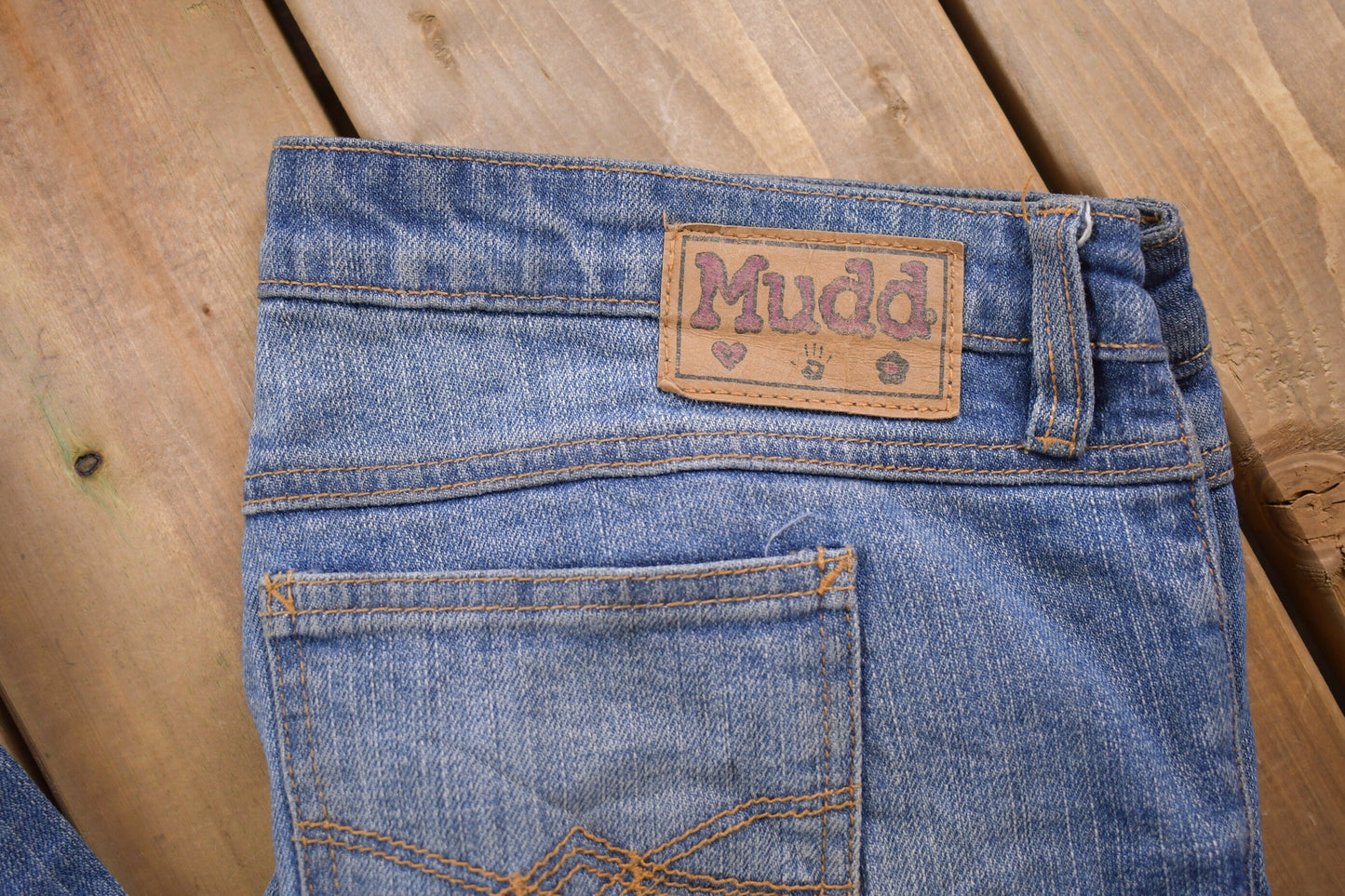 Vintage 1990's Mudd Light Wash Denim Bell Bottoms 30 x 31 / 90s Fashion / Streetwear Fashion / Vintage Pants