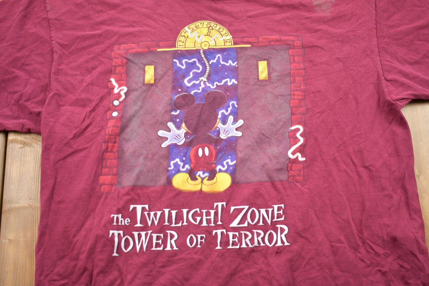 Vintage 1990s Mickey Mouse Twilight Zone Graphic T-Shirt / Graphic / 80s / 90s / Streetwear / Retro Style / Single Stitch / Made In USA