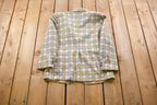 Vintage 1990s Light Plaid Blazer Jacket