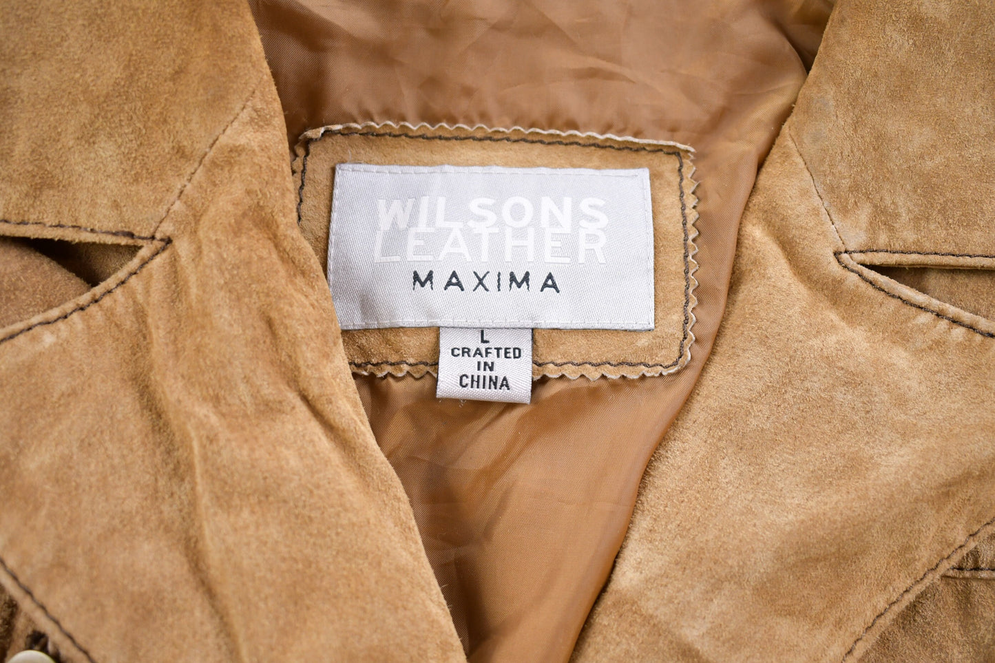 Vintage 1990s Maxima Wilsons Leather Leather Jacket / Fall Outerwear / Leather Coat / Winter Outerwear / Streetwear Fashion / Suede Jacket