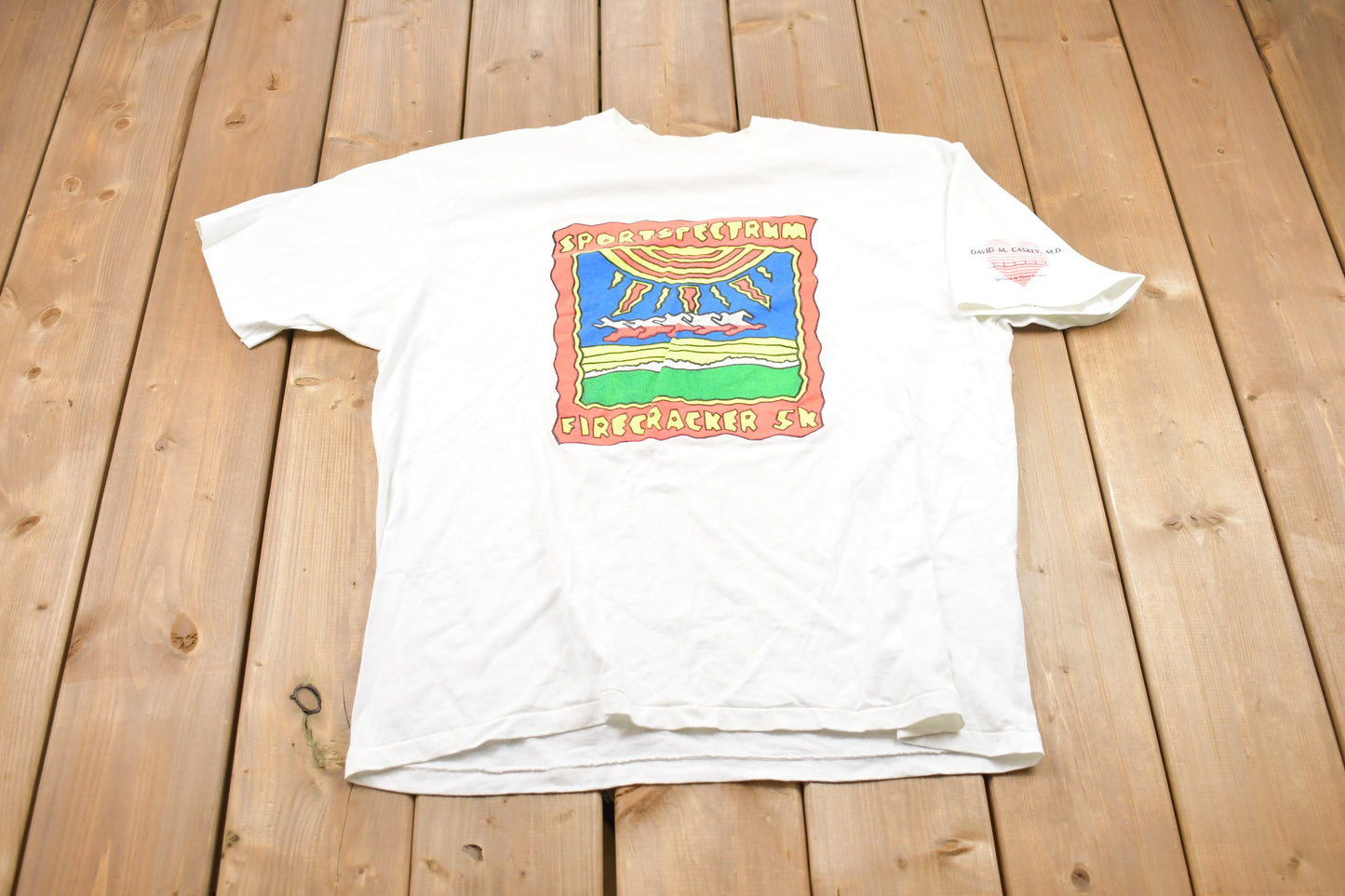 Vintage 1990s Sport Spectrum Graphic T-Shirt / Streetwear / Vintage T Shirt / Single Stitch / Made In USA / 90s Graphic Tee