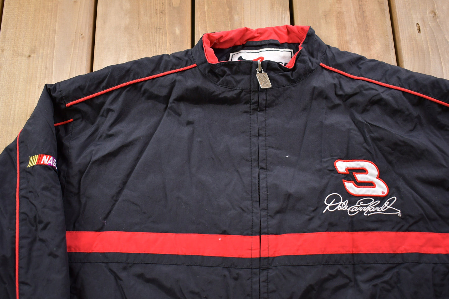 Vintage 1990s Chase Authentics Dale Earnhardt Full Zip Jacket / Athleisure Sportswear / Streetwear Fashion / Automotive Apparel