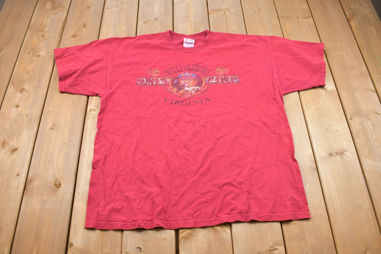 Vintage 1990s Williamsburg Virginia Graphic T-Shirt / Streetwear / Retro Style / 90s Graphic Tee