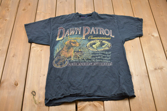 Vintage 1990s Dawn Patrol Graphic T-Shirt / Streetwear / Retro Style / Single Stitch / Made In USA / 90s Graphic Tee