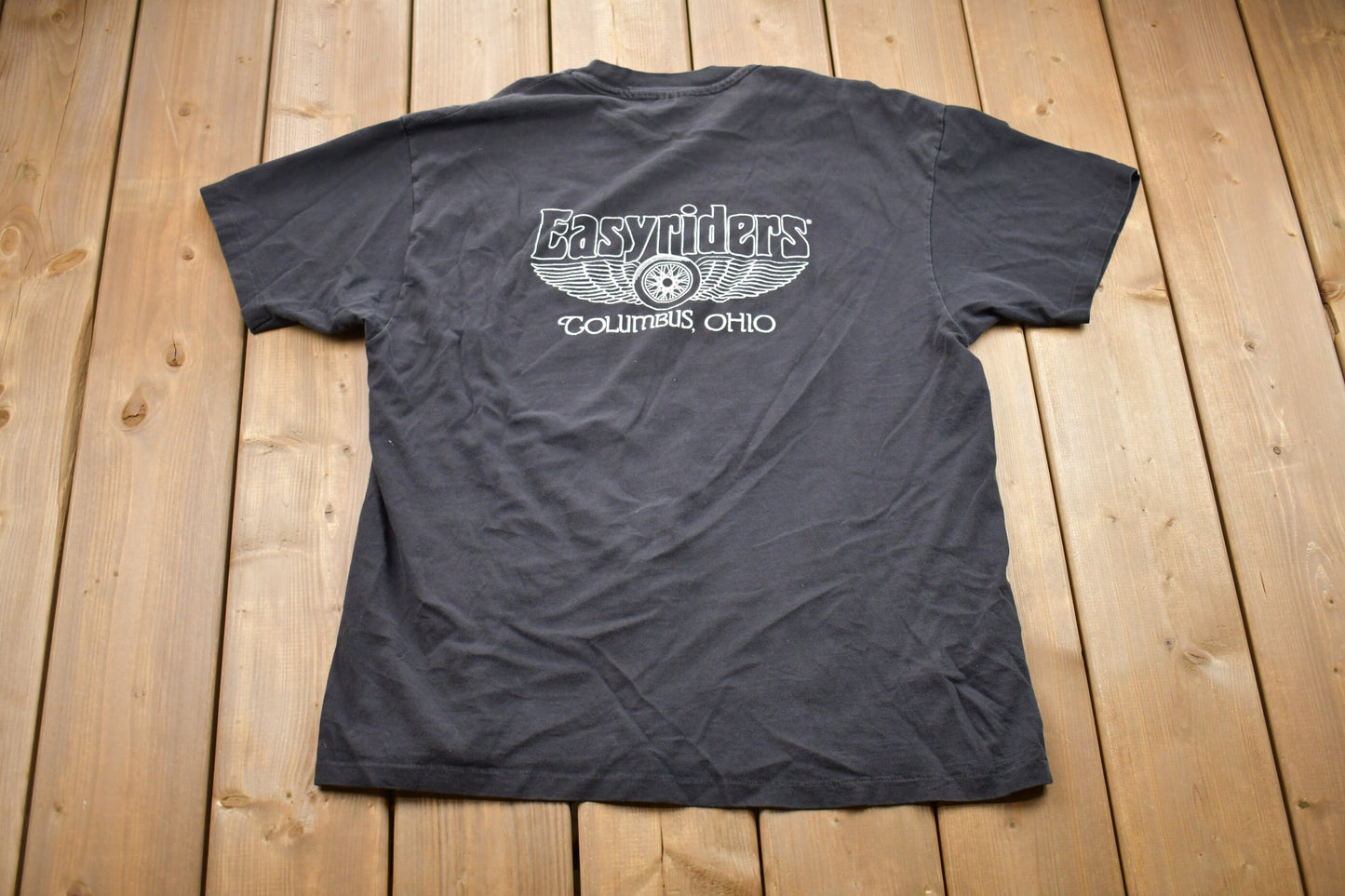 Vintage 1995 Easyriders Daytona Graphic T-Shirt / Columbus Ohio / Streetwear / Retro Style / Single Stitch / Made In USA / Motorcycle Tee