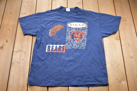 Vintage 1990s Chicago Bears MLB Graphic T-Shirt / Graphic / 80s / 90s / Streetwear / Retro Style / Single Stitch / Made In USA / 90s MLB