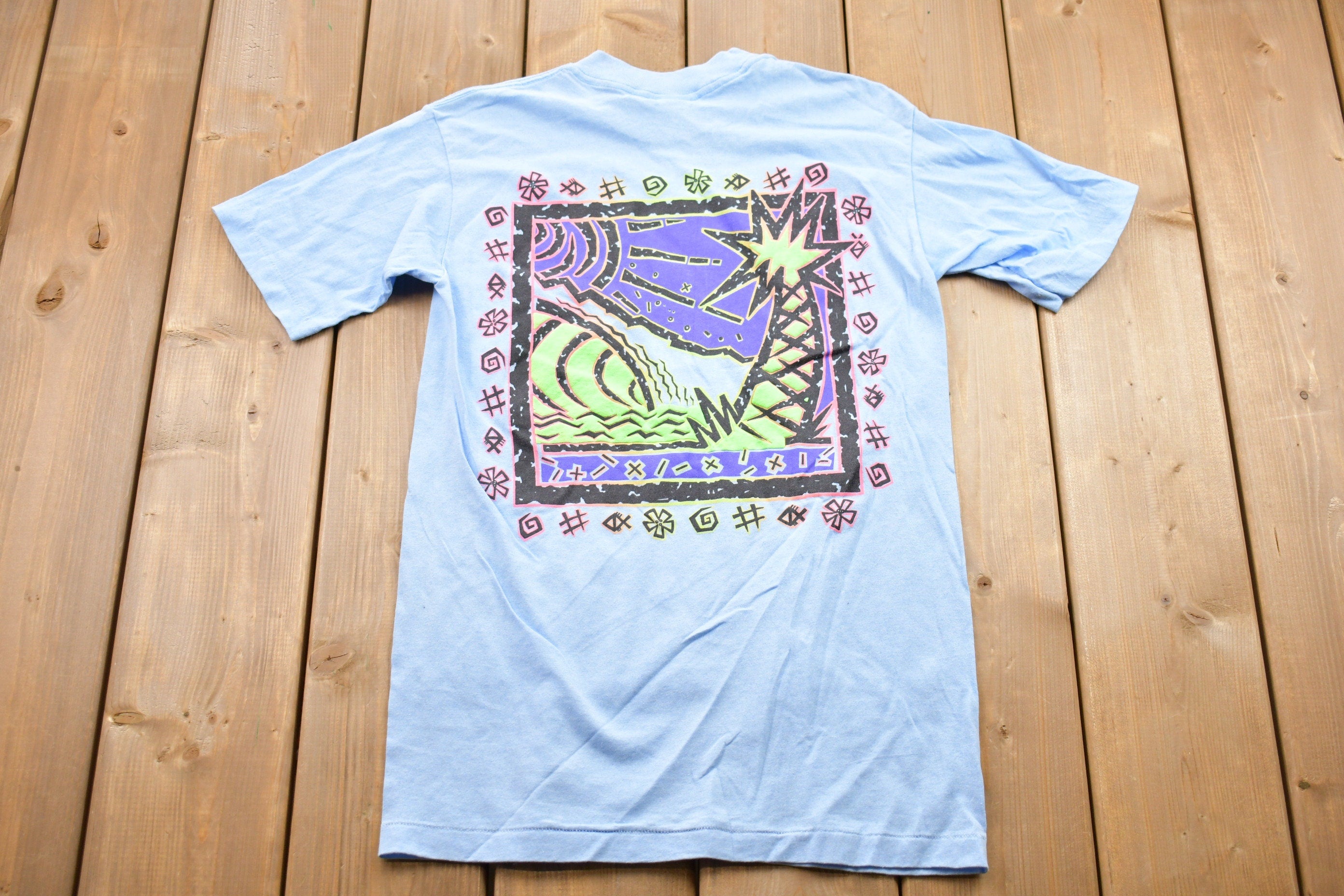 Vintage 1980s Tennessee River Tide Graphic T-Shirt