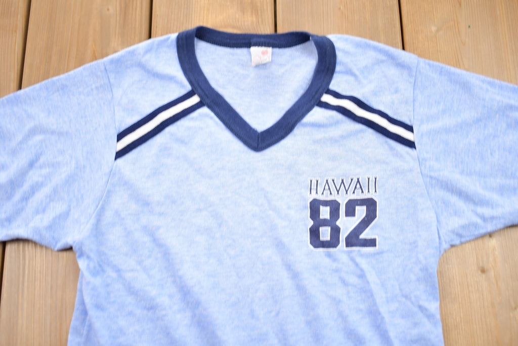 Vintage 1980s Hawaii Graphic Ringer T-Shirt
