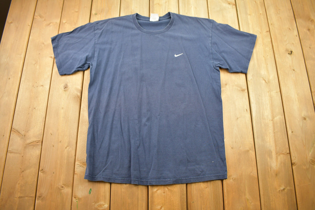 Vintage Y2K Distressed Nike Mini Swoosh Embroidered T-Shirt