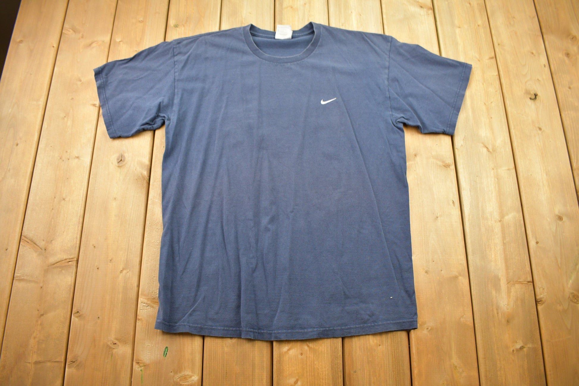 Vintage Y2K Distressed Nike Mini Swoosh Embroidered T-Shirt