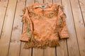 Vintage 1960s Deerskin Leather Pullover Fringe Jacket