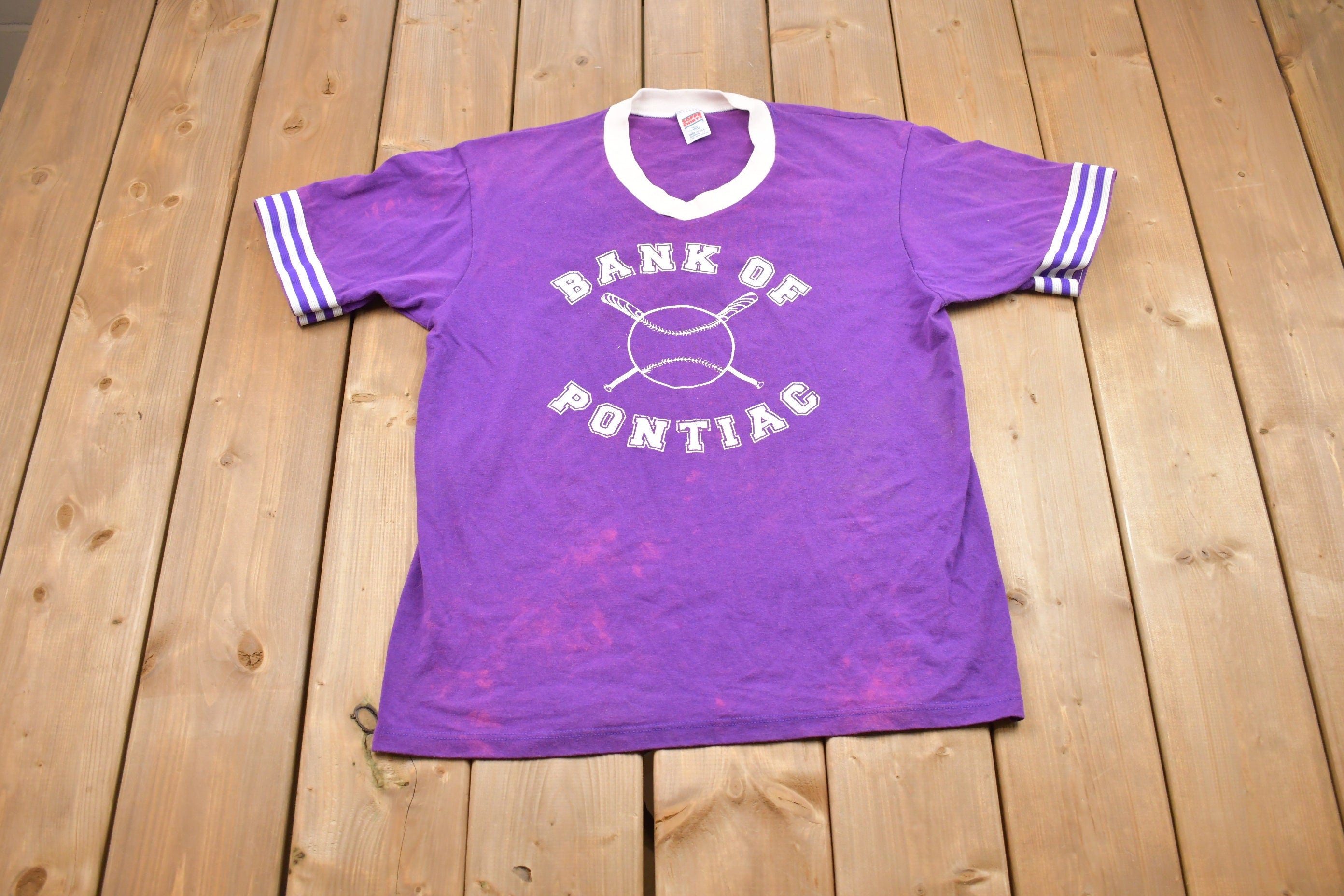 Vintage 1980s Bank of Pontiac T-shirt
