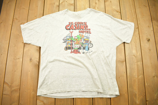 Vintage 1990s St. Croix Casino And Hotel Graphic T Shirt