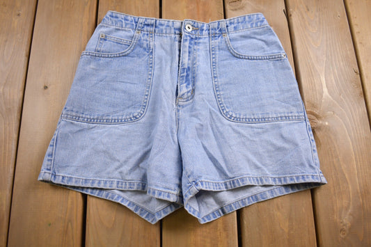 Vintage 1990s LA Blues Jean Short Shorts 28 x 4 / 90s Shorts / 90s Fashion / Streetwear Fashion / Bottoms / Light Wash / Vintage Jeans