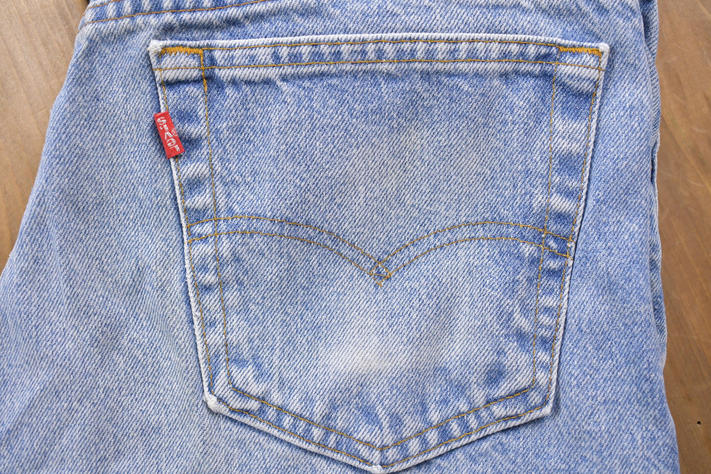 Vintage 1990s Levi's Red Tab Jeans Size 34 x 26 / 90s Light Wash Denim / Streetwear Fashion / Vintage Denim / Made In USA / Vintage Levi's