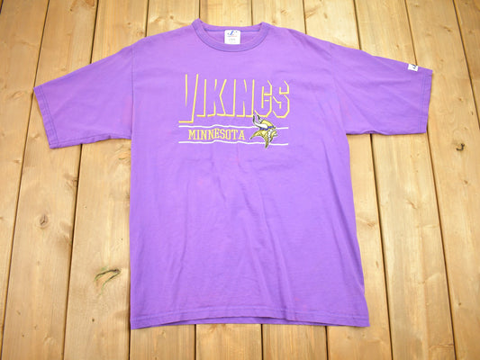 Vintage 1990s Minnesota Vikings NFL Logo Athletic T-Shirt