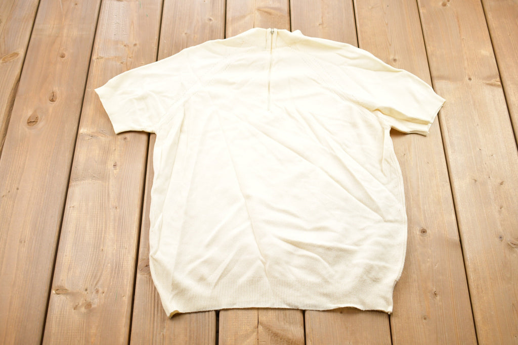 Vintage 1980s Quarter Zip Raglan T-Shirt