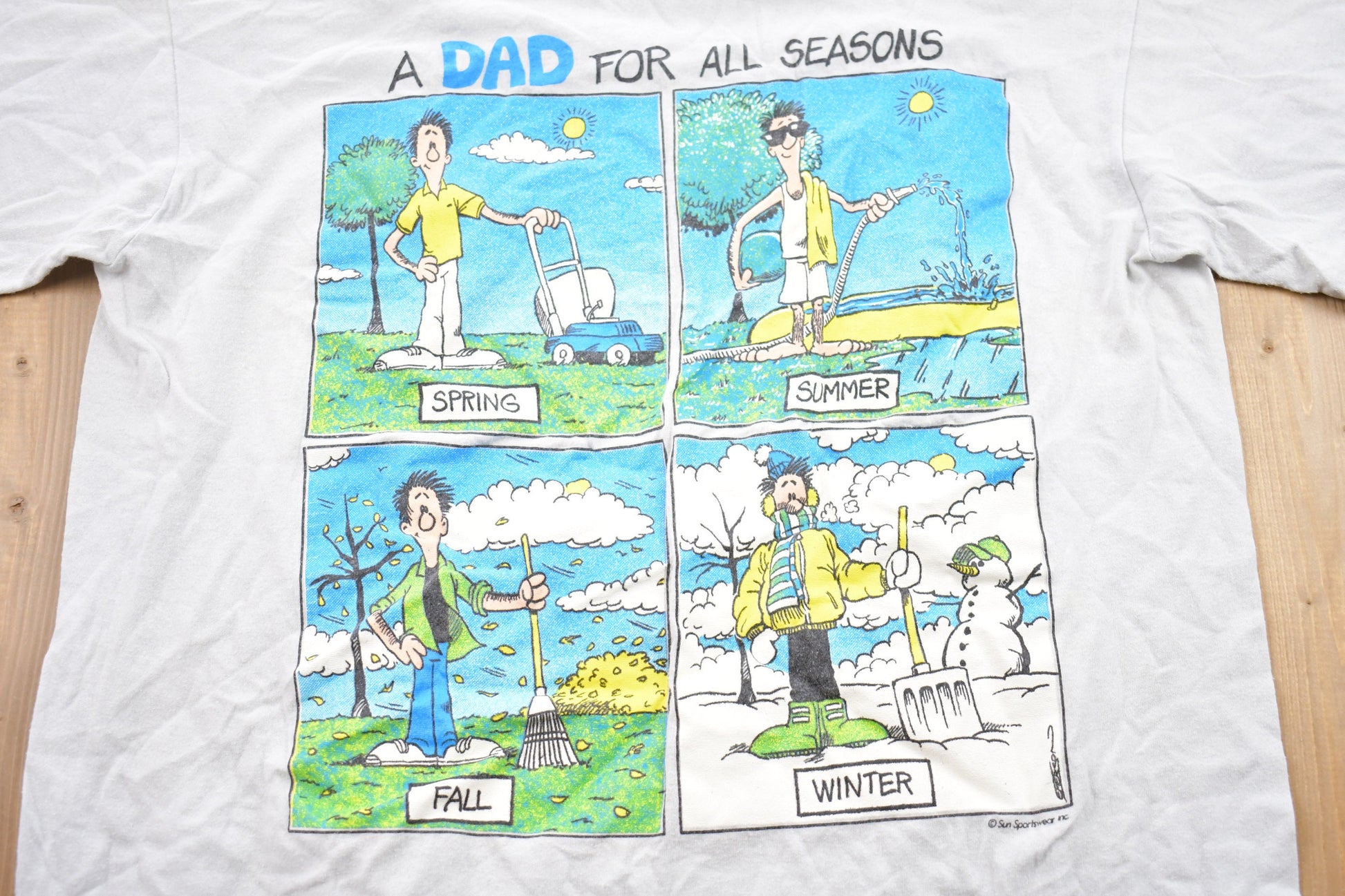 Vintage 1990s Dad For All Seasons Graphic T-Shirt