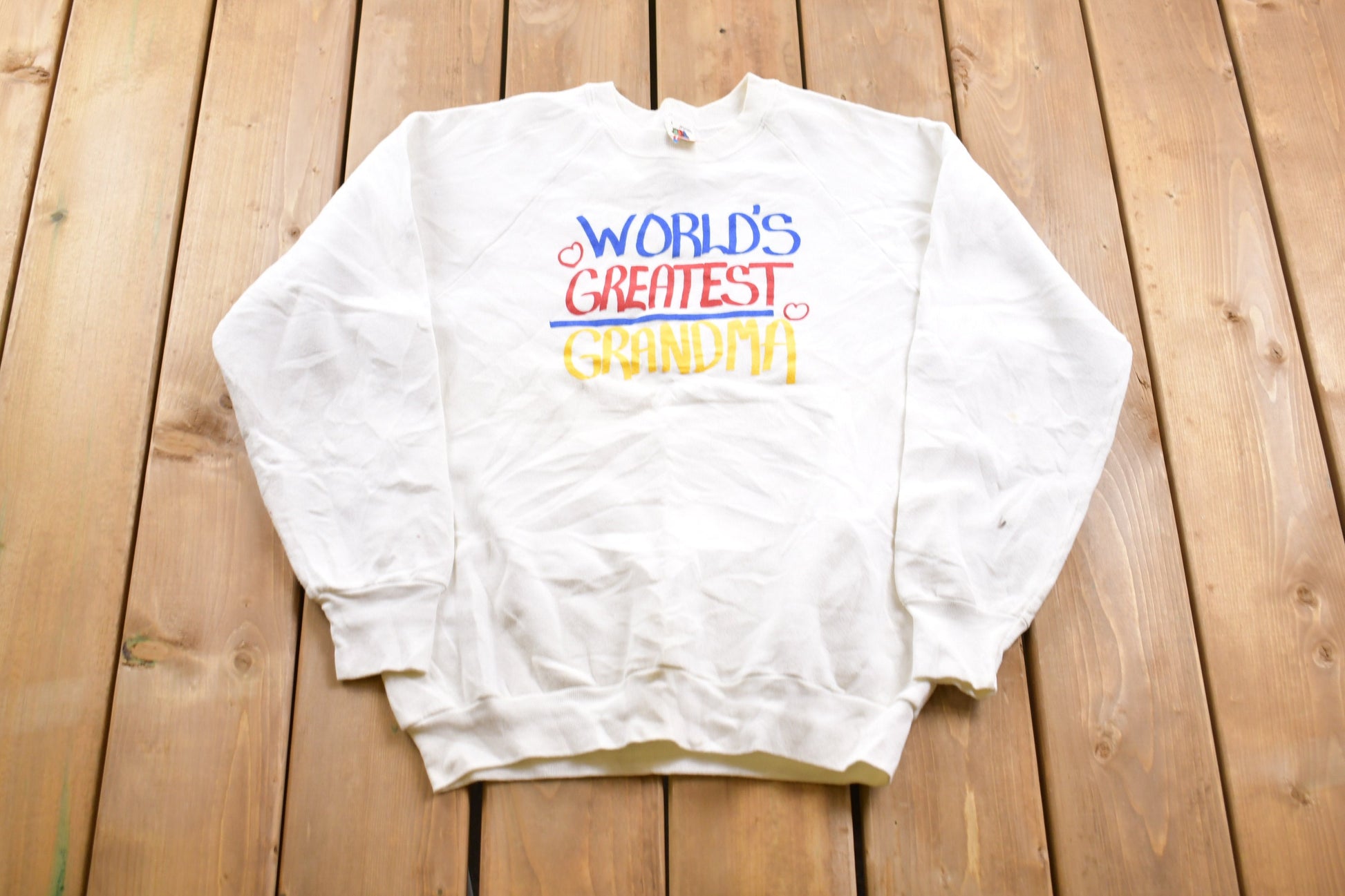 Vintage 1980s World's Greatest Grandma Crewneck Sweatshirt