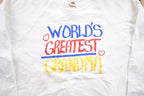 Vintage 1980s World's Greatest Grandma Crewneck Sweatshirt