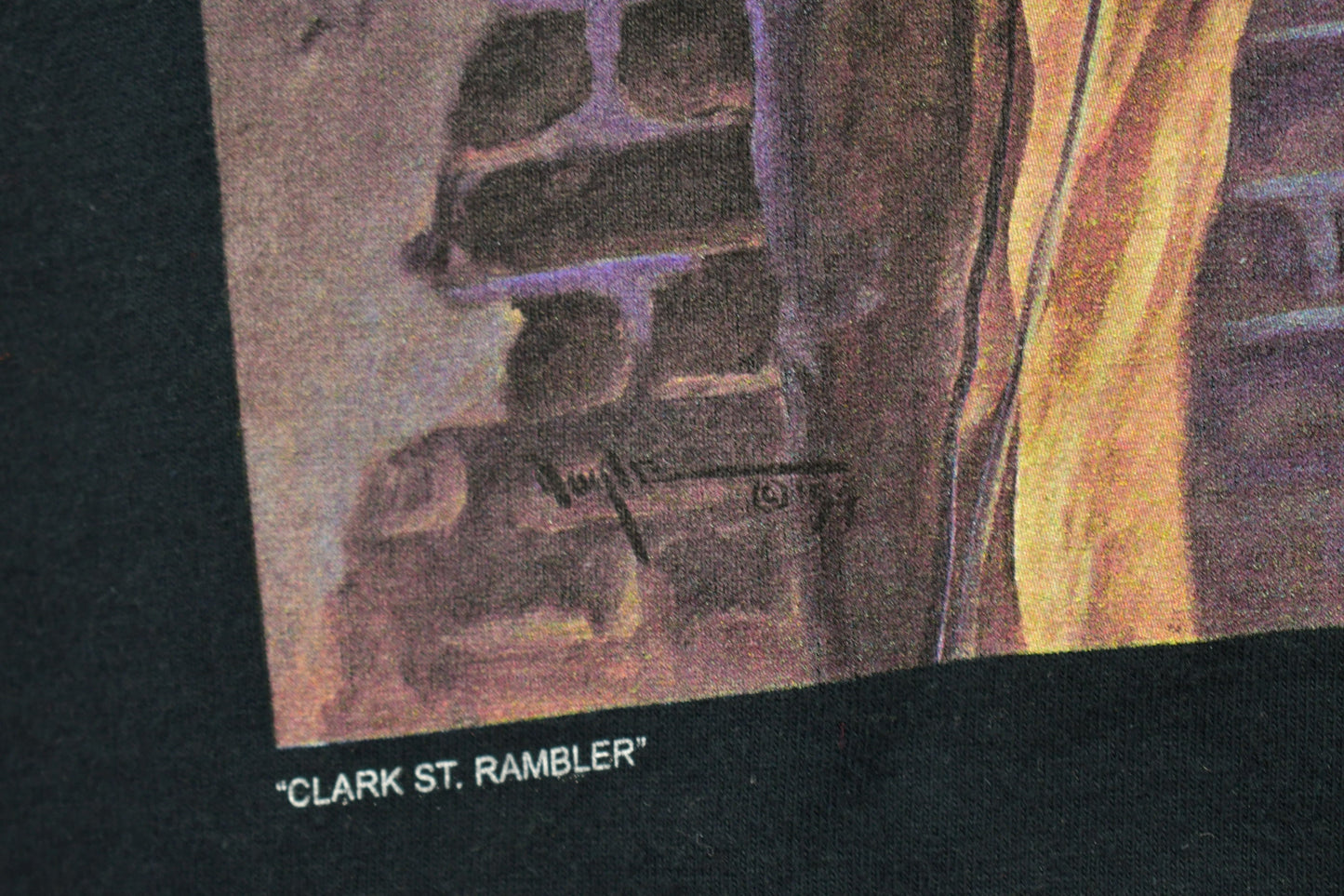 Vintage 1999 Clark St Rambler Blue Chicago Graphic T Shirt / Blues Music Promo / Vintage T-Shirt / Art Tee / Streetwear Fashion