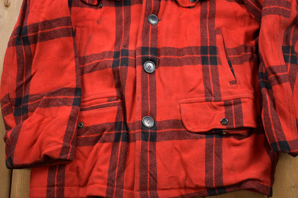 Vintage 1970s Carter's 100% Wool Plaid Jacket