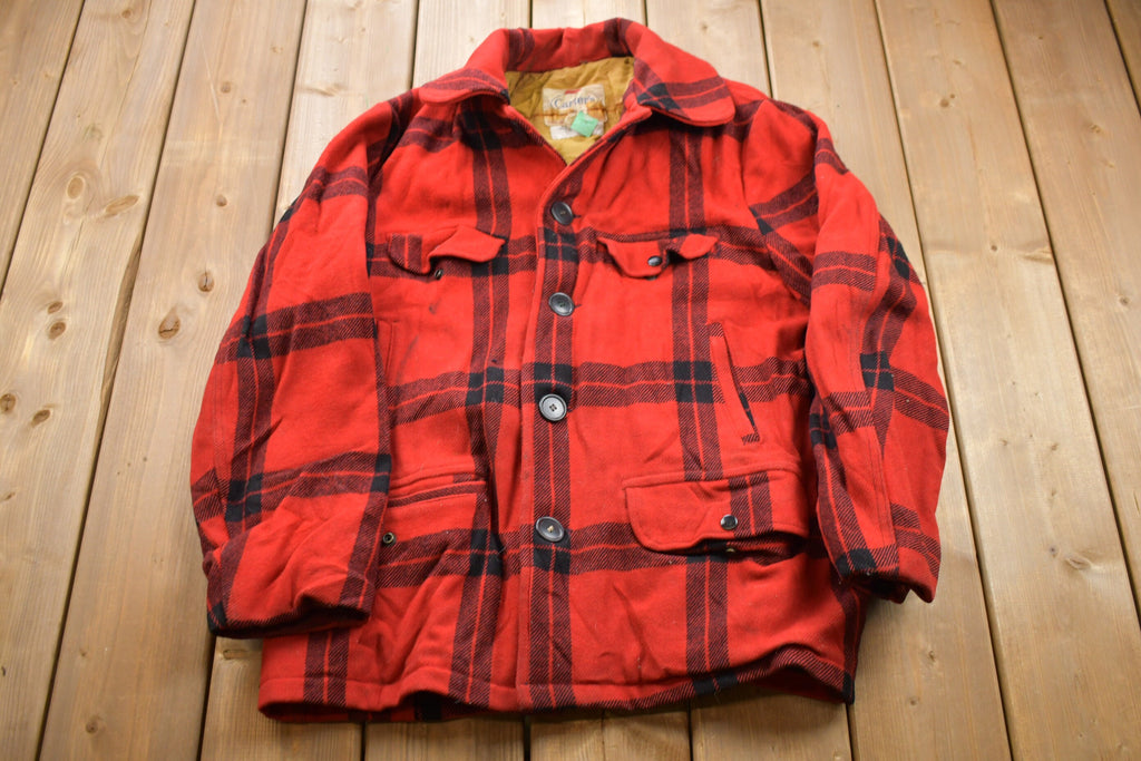 Vintage 1970s Carter's 100% Wool Plaid Jacket