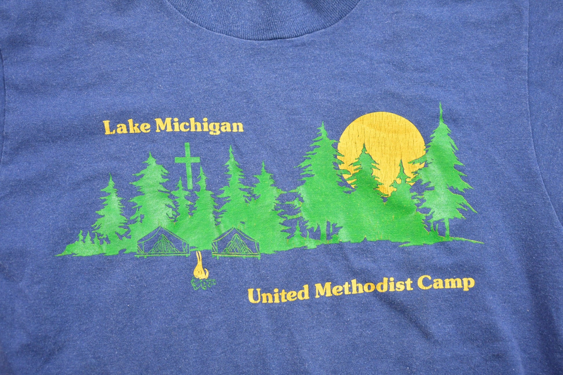 Vintage 1980s Lake Michigan United Methodist Camp T-Shirt