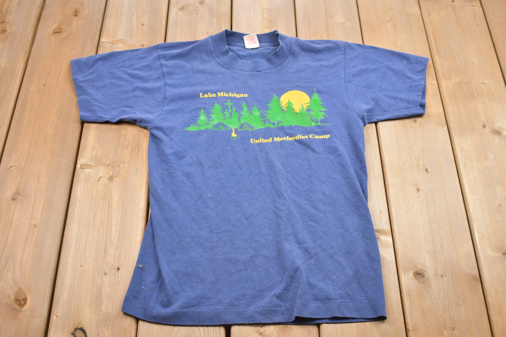 Vintage 1980s Lake Michigan United Methodist Camp T-Shirt