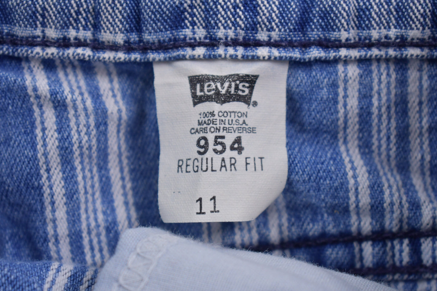 Vintage 1990s Levi&#39;s Plaid Jean Short Shorts / Made in USA / 90s Shorts / Streetwear Fashion / Bottoms / Light Wash / Vintage Jeans