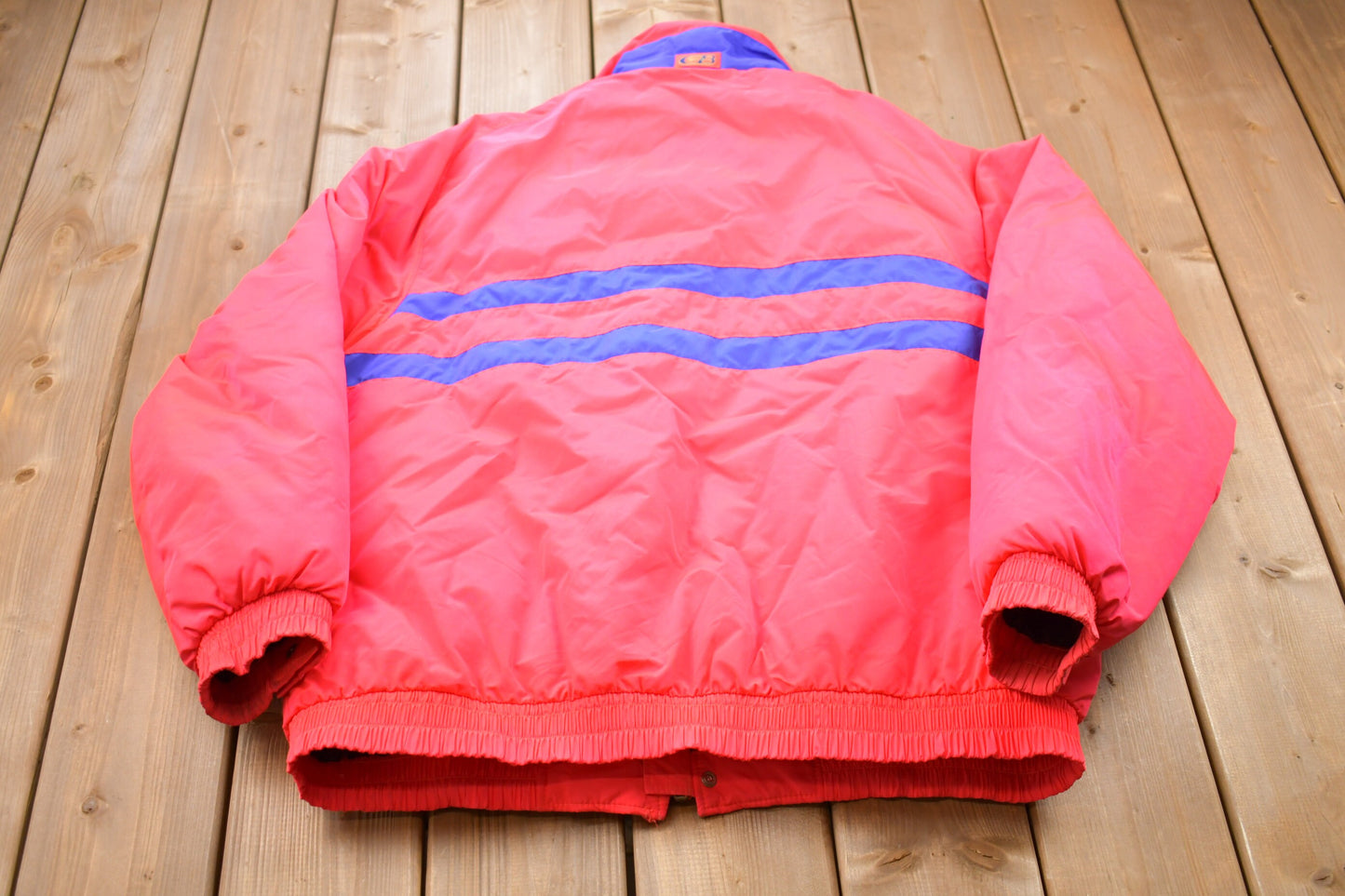 Vintage 1990s CB Sports Color Block Puffer Jacket / Goose Down Fill / Vintage Bubble Jacket / Winter / Streetwear / Vintage Puffer