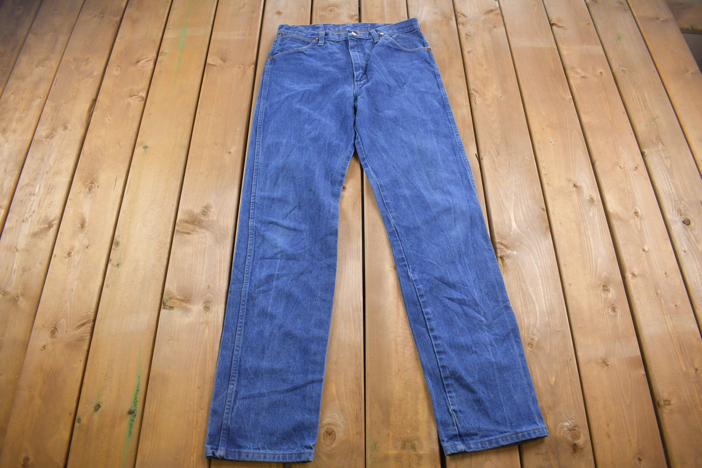 Vintage 1990's Wrangler Straight Leg Blue Jeans 32 x 34 / Basic Blue Jeans / American Vintage / Streetwear Fashion / Vintage Pants