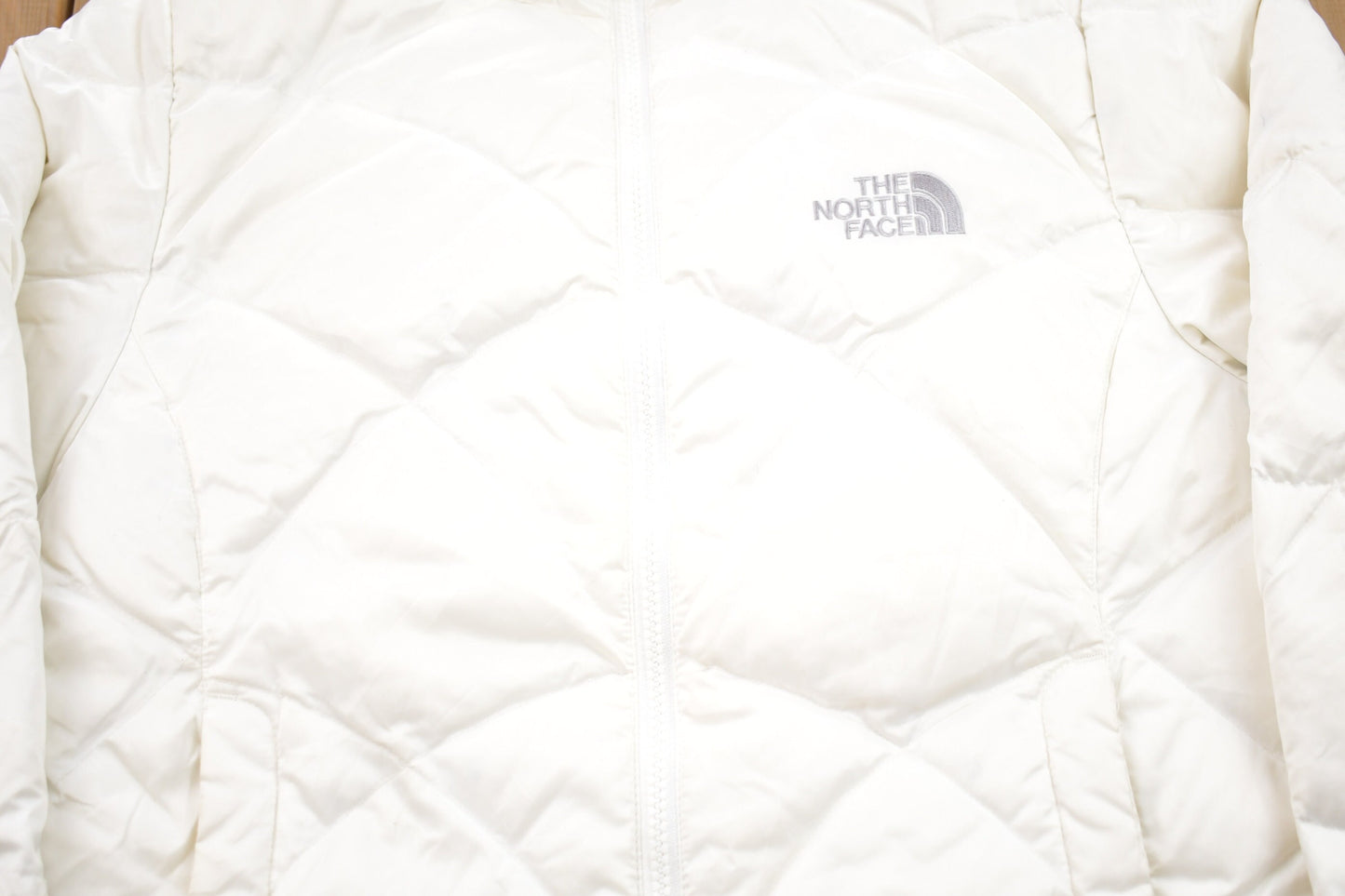 Vintage 1990s The North Face Full Zip Quilted Puffer Jacket / Embroidered Logo / Vintage Bubble Jacket / Winter / Streetwear / 90s TNF