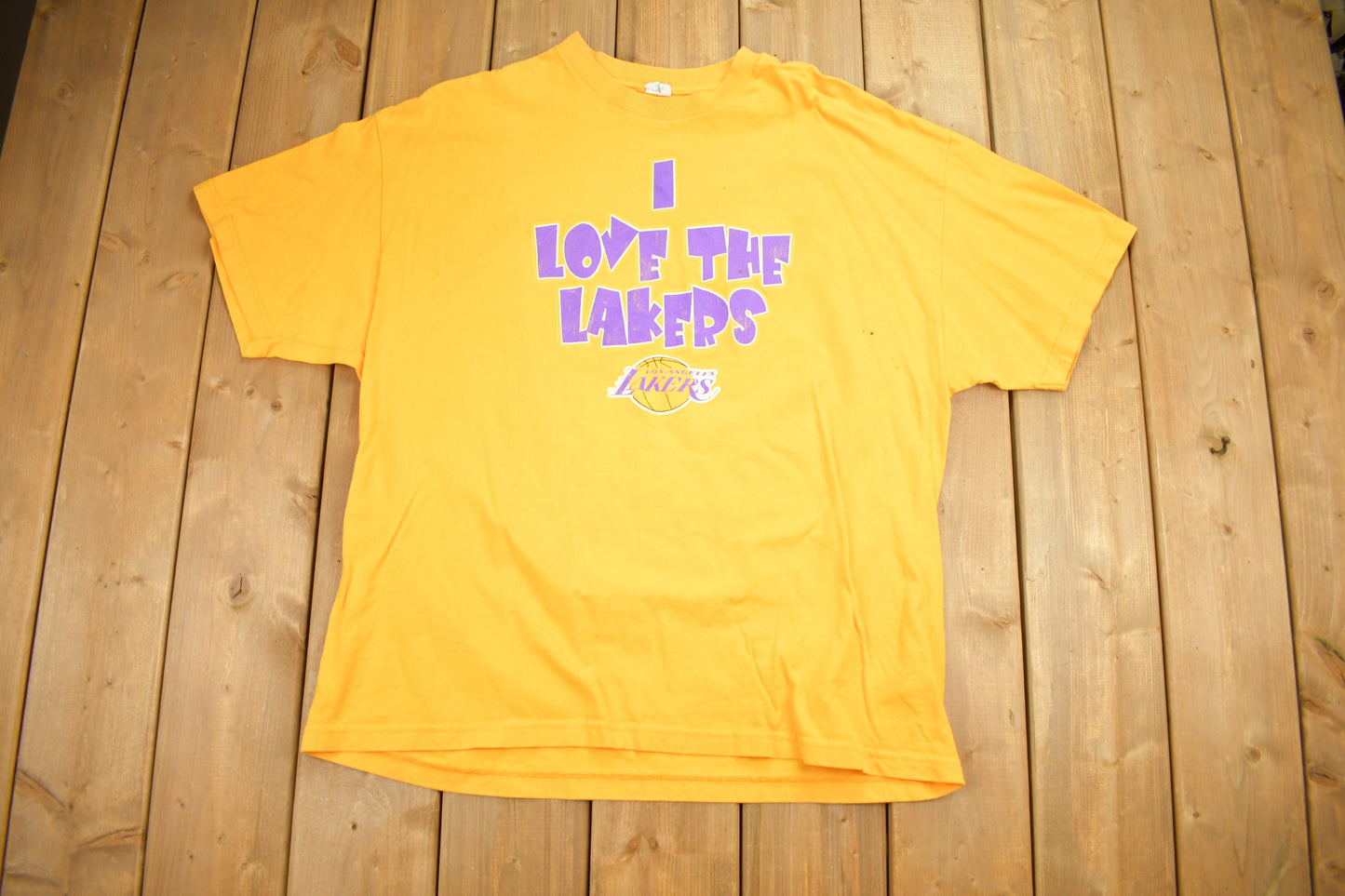 Vintage 1990s Los Angeles Lakers "I Love The Lakers" / Vintage Lakers / Sports Team Graphic / Championship Shirt