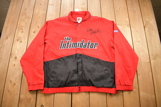 Vintage 1990s Dale Earnhardt The Intimidator Nascar Racing Jacket / Signature Coat / 90s