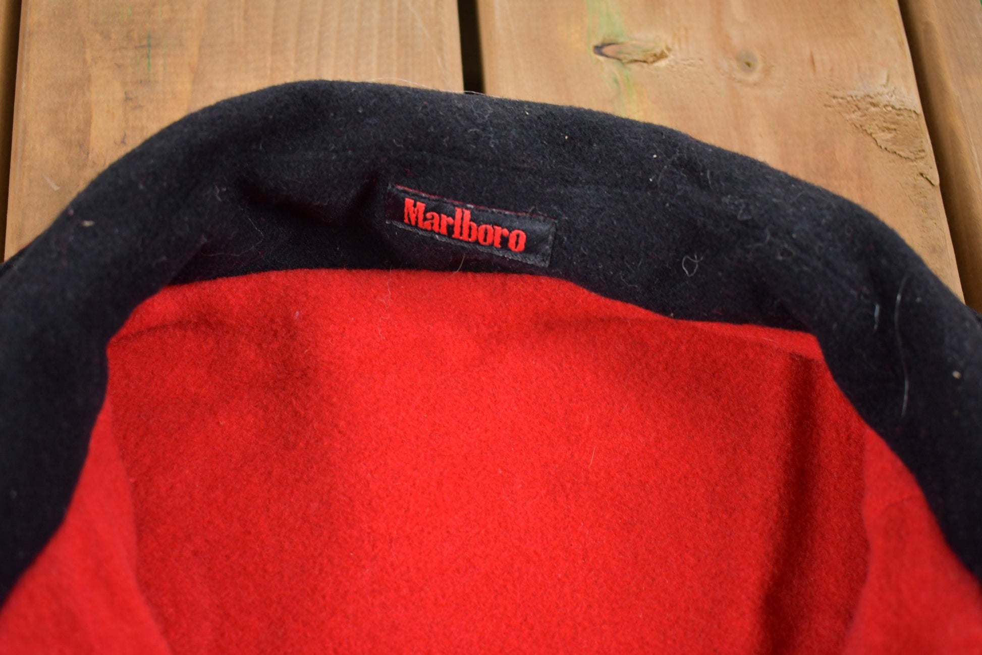 Vintage 1990s Marlboro Reversible Wool Jacket