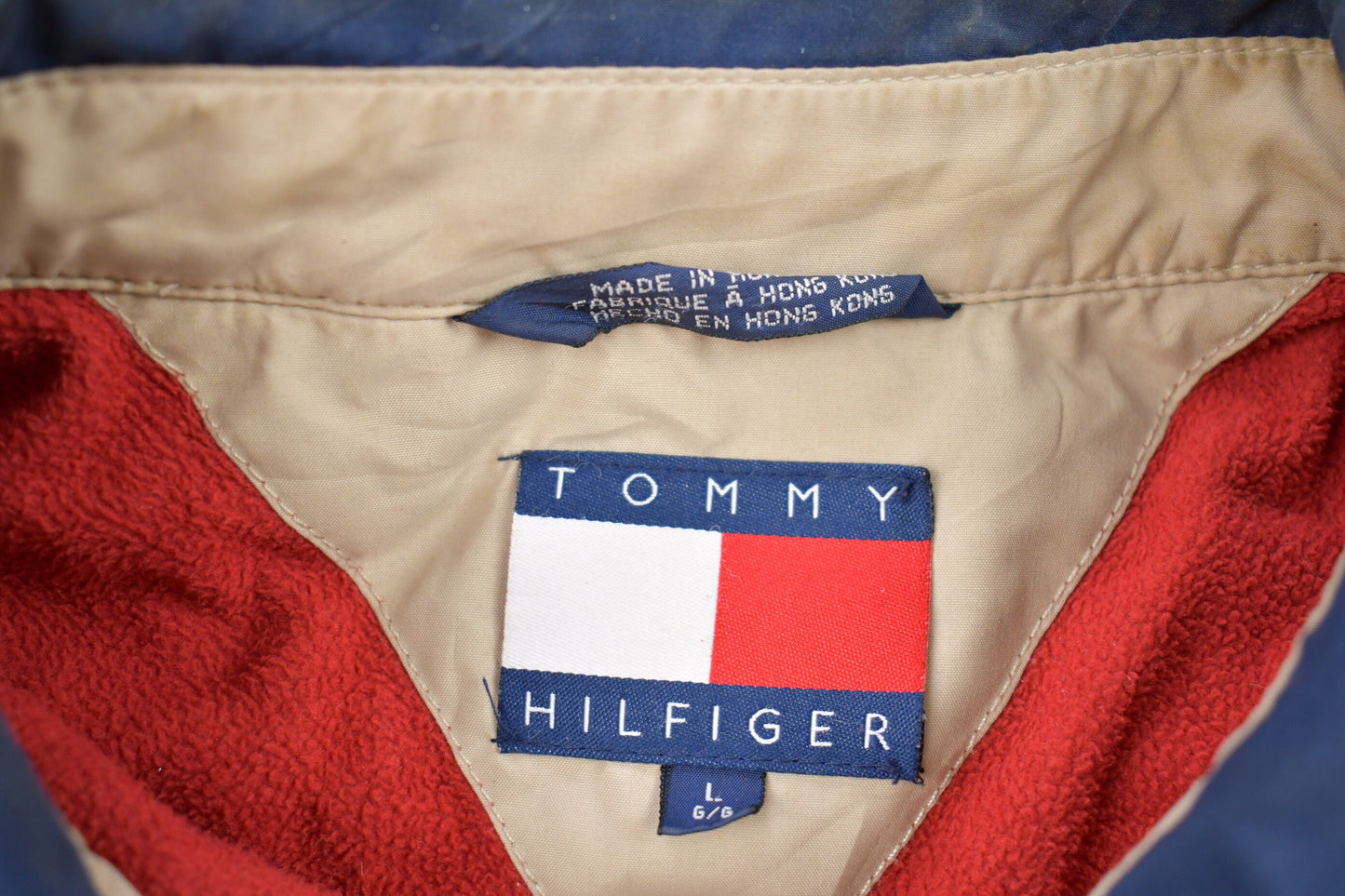 Vintage 1980s Tommy Hilfiger Embroidered Full Zip Golf Jacket / Tommy Crest / Athletic Spring Summer Sportswear / Streetwear / Athleisure