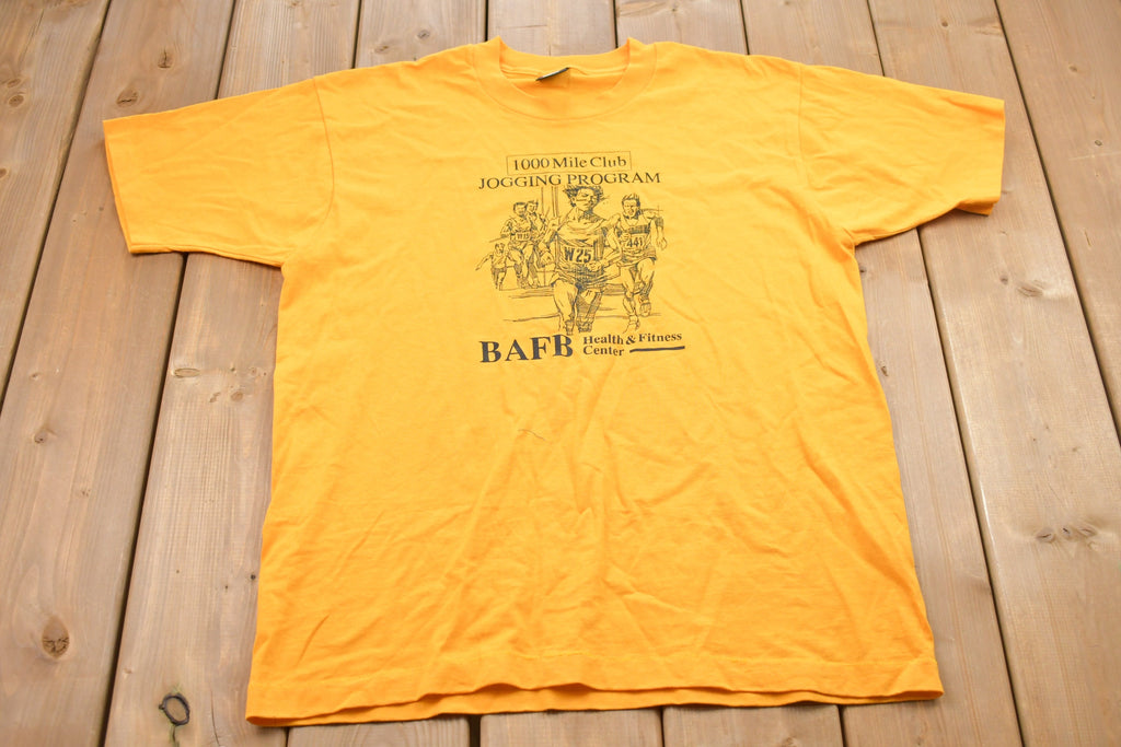 Vintage 1990s 1000 Mile Jogging Program Graphic T-Shirt