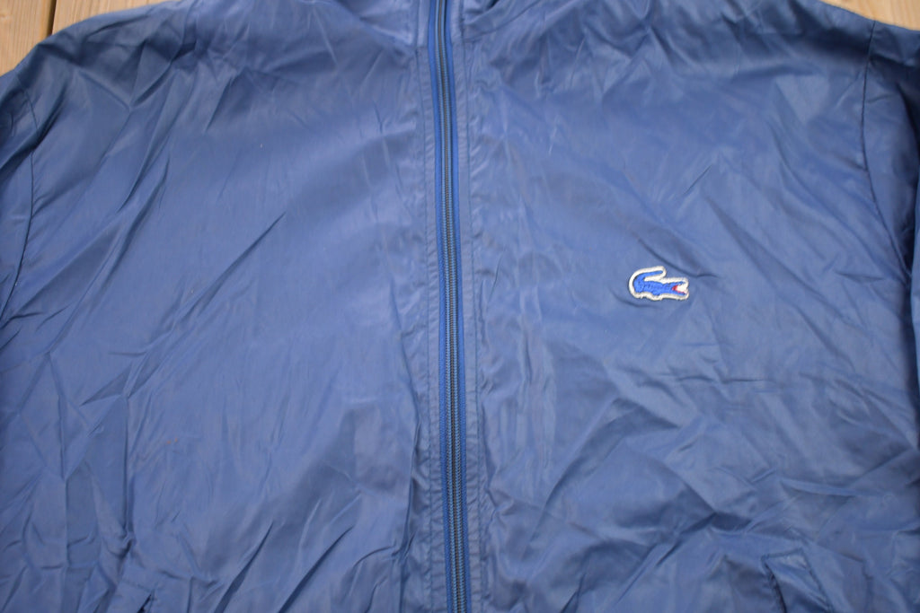 Vintage 1990s Lacoste Izod Full Zip Windbreaker Jacket