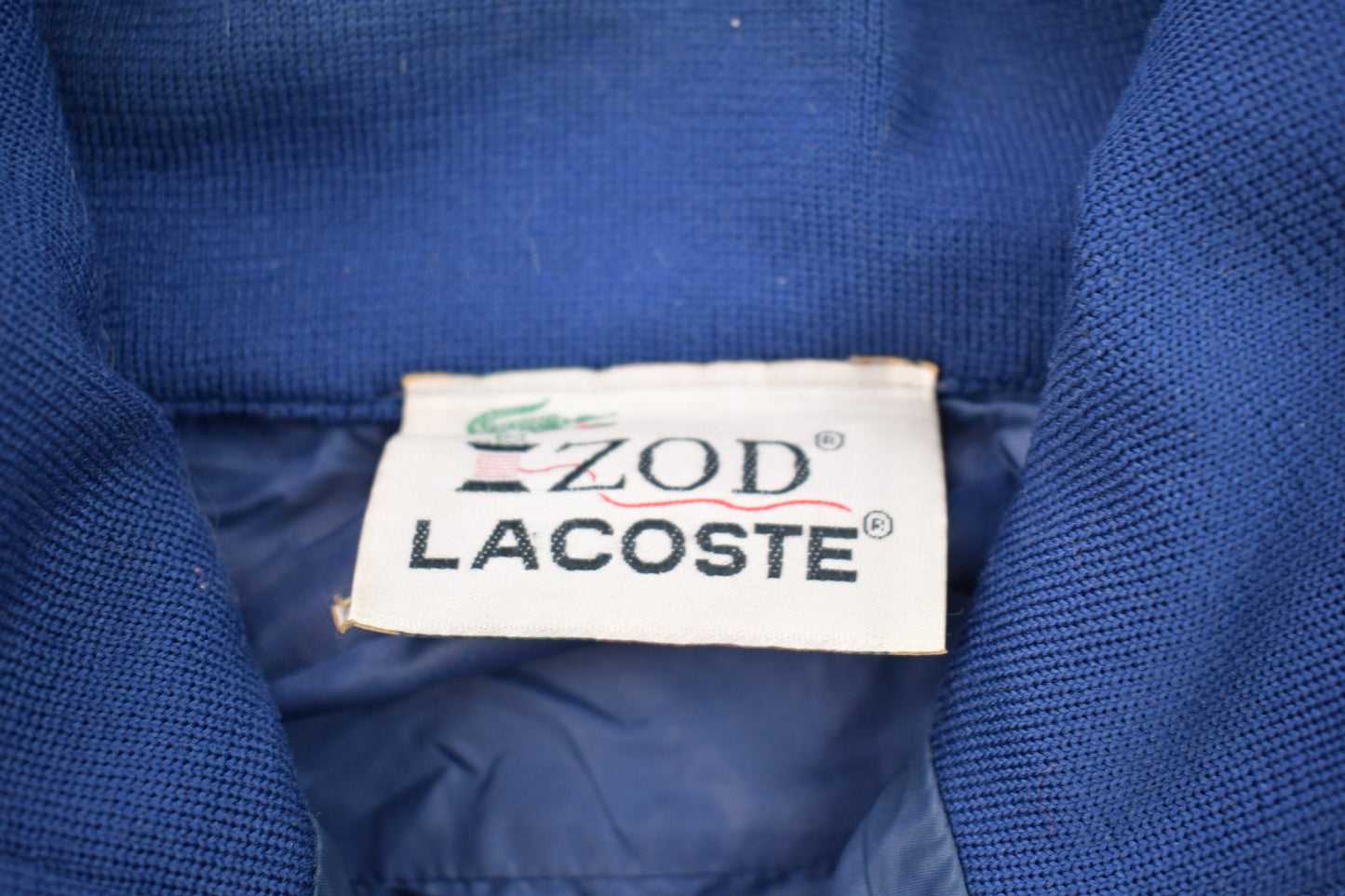 Vintage 1990s Lacoste Izod Full Zip Windbreaker Jacket / Team Logo / Athletic Spring Summer Sportswear / Streetwear / Athleisure