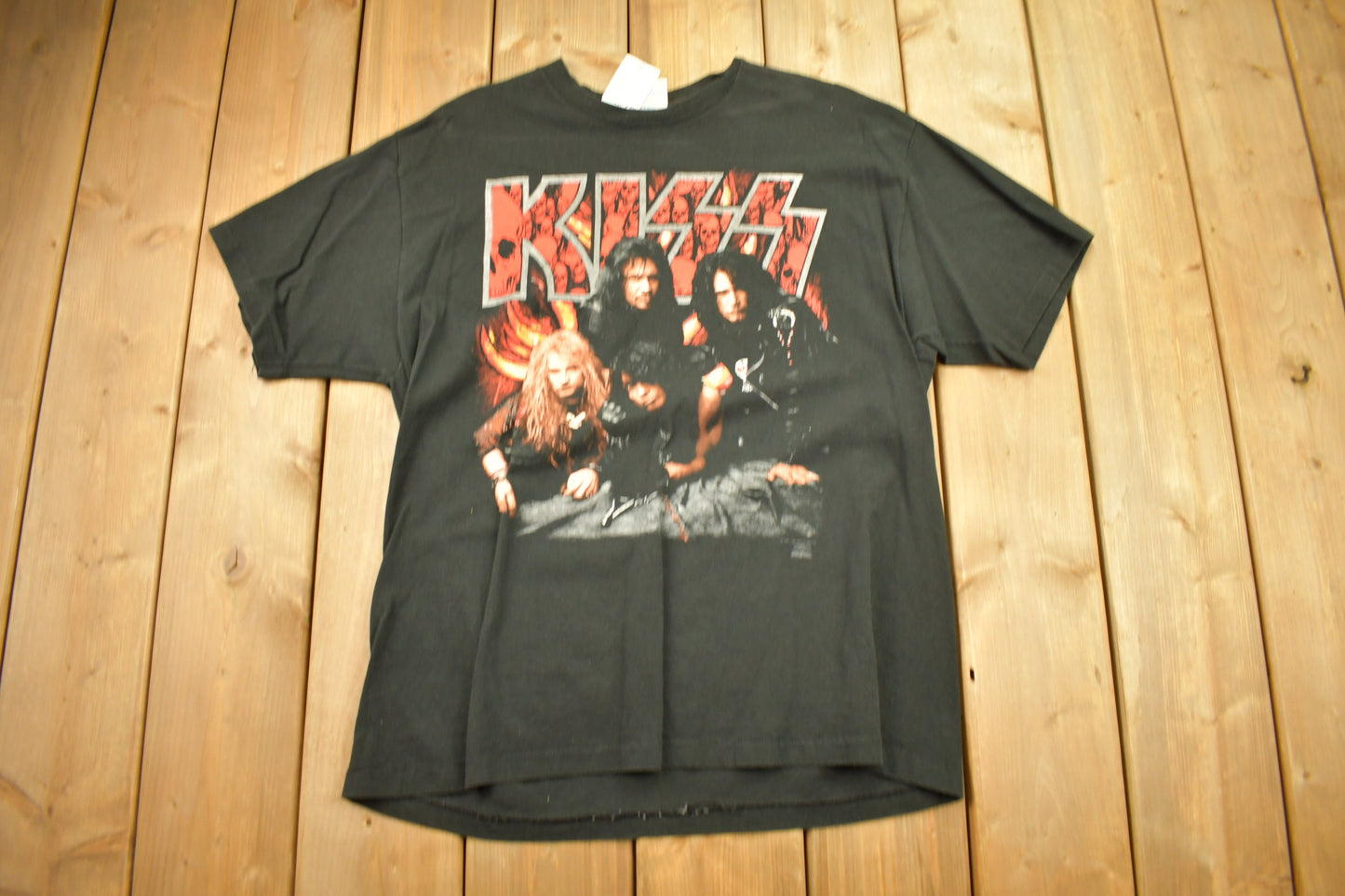 Vintage 1992 KISS Revenge Album Promo Band T Shirt / 90s Music Graphic / Concert Tour Tee / Made In USA / Single Stitch