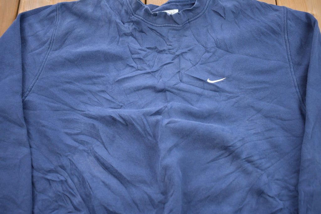 Vintage 1990s Nike Mini Swoosh Embroidered Crewneck Sweatshirt