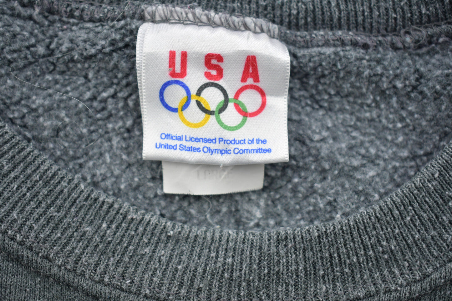 Vintage 1990s USA Olympic Crewneck Sweatshirt / Made in USA / 90s Crewneck / Souvenir / Athleisure / Streetwear