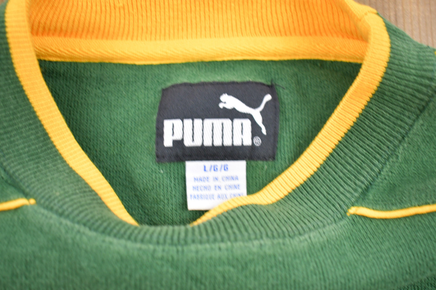 Vintage 1990s Green Bay Packers NFL Puma Embroidered Crewneck Sweatshirt / 90s Crewneck / Souvenir / Athleisure / Streetwear / 90s NFL