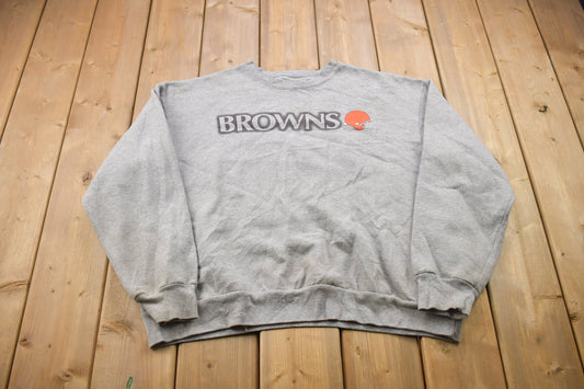 Vintage 1990s Majestic Cleveland Browns NFL Crewneck Sweatshirt / Made in USA / 90s Crewneck / Athleisure / Streetwear