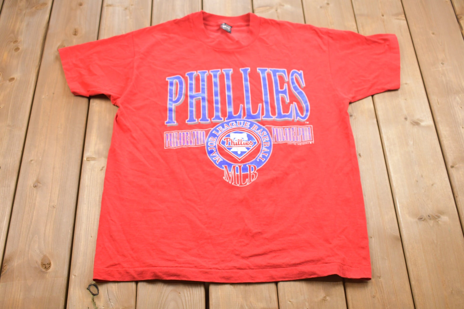 Vintage 1993 Logo 7 Philadelphia Phillies MLB T-shirt